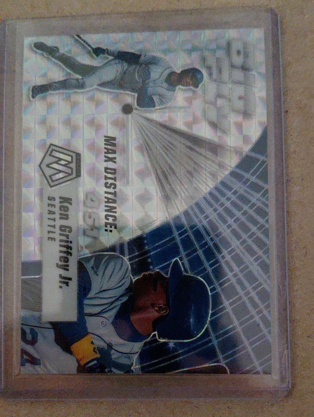 Max Distance Collector Card - Blue Holographic Ken Griffey Jr